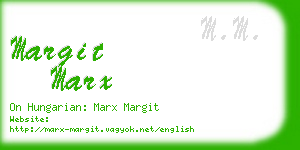 margit marx business card